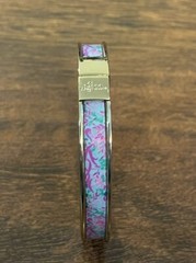 Lilly Pulitzer SEAWEED SAMBA PHOTODOME BANGLE BRACELET Logo Clasp Gift GWP NWT