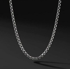 Verona Jewelers Sterling Silver 2.5MM Classic Italian Round Box Chain Necklace-