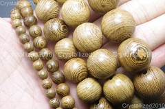 100% Natural Wenge Wood Round Ball Beads 6mm 8mm 15mm 18mm 20mm Healing Bracelet