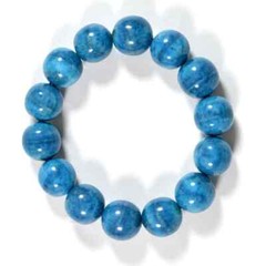 16mm Natural Rare Blue Coral Stretch Beads Bracelet High Quality Free Shipping