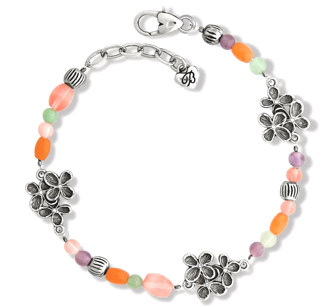 NWTag Brighton EVERBLOOM TRELLIS Semi Precious Silver Floral Bracelet MSRP $82 gallery