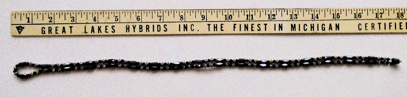 Magic Magnetic Therapy Hematite & Crystal Bead Wrap Necklace/Bracelet-36" gallery