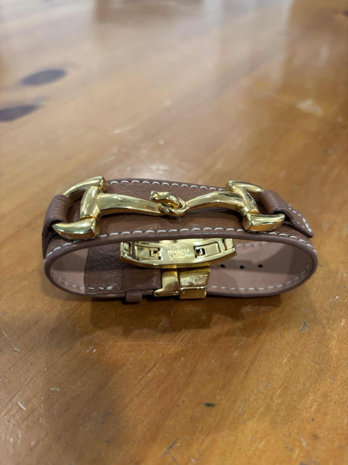 Original "Dimacci" Leather ,pink silver tone bracelet gallery