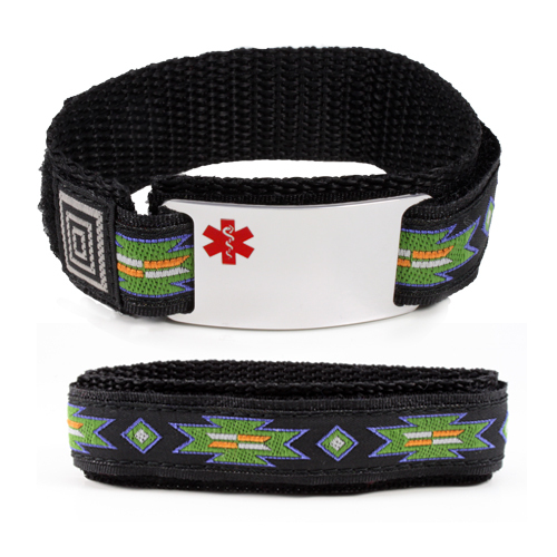 Sport Medical Alert ID Bracelet. Free emergency wallet Card! Free engraving!