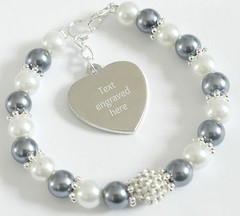 Engraved Personalised Brain Cancer Awareness Bracelet Charity Fundraising Gift
