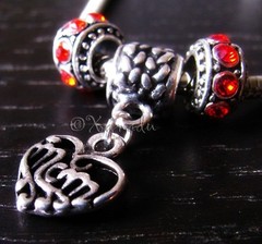 Mothers Day Large Hole Charm And Birthstone Beads For European Charm Bracelets