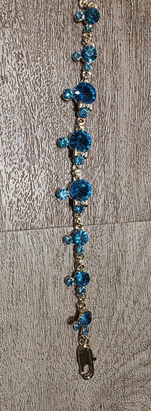 Rhinestone Gold Filled Bracelet 7.5-8 inches.Free Shipping. Now $45.99 gallery