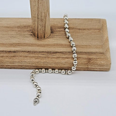 Premier Designs ARIEL Bracelet Silver Beaded 7.5″ Lobster Clasp 2004 Catalog