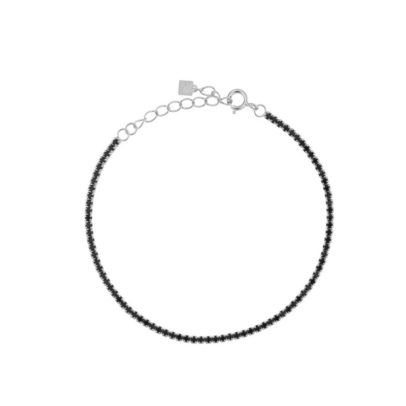 Tennis Bracelet 925 Sterling Silver Gold Plated Simulated Zirconia Women Jewelry gallery