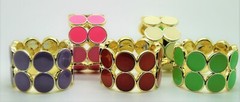 Lot of 1/5 double circle shape elastic boho style fashion jewelry bracelets lot