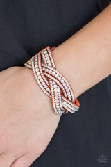 Paparazzi ~ Bring On The Bling Orange Wrap Sparkle Bracelets
