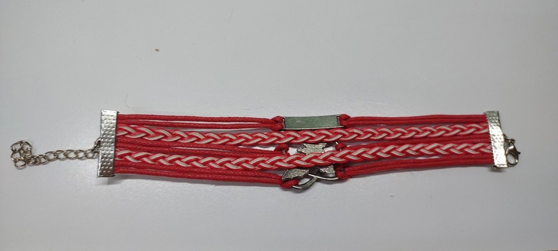 Butterfly Love Red Bracelett Good Condition gallery