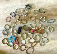 Lot Of 42 Bracelets Free Shipping Lots Of Nice Beads Copper All Good