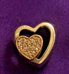 Genuine 925 Silver 14k Gold Pandora Joined Together Clear CZ Charm #791806CZ ALE