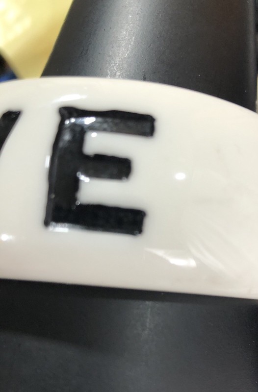 Love Bracelet Bangle Chunky Resin White - 8 in gallery