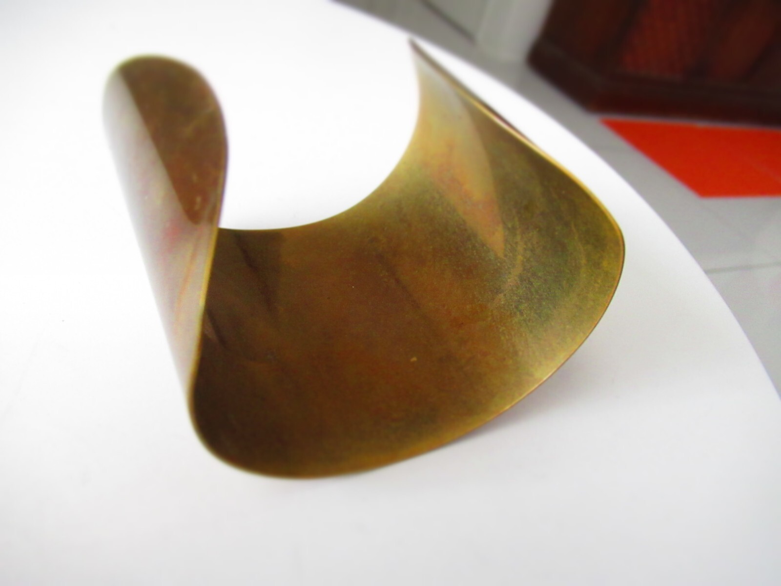1950s VINTAGE Coil Upper Lower 2 1/2" Arm Wrap Bracelet Cuff Armlets MCM Gold!! gallery