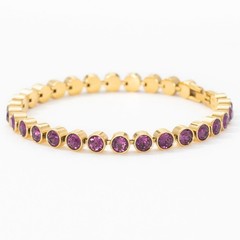 Touchstone Crystals by Swarovski MINI ICE Bracelet GOLDEN AMETHYST Small 3285