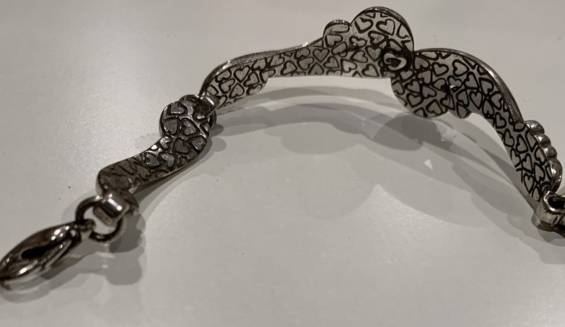 Brighton Silver Tone Scroll Bracelet 8” J92 gallery