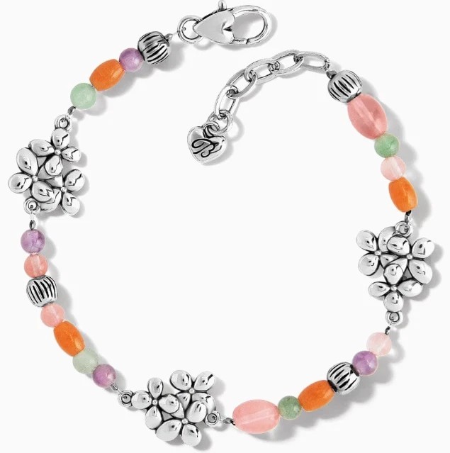 NWTag Brighton EVERBLOOM TRELLIS Semi Precious Silver Floral Bracelet MSRP $82 gallery