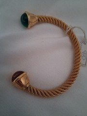 Goldtone Cuff Bracelet Spain Flexable Gift Holiday