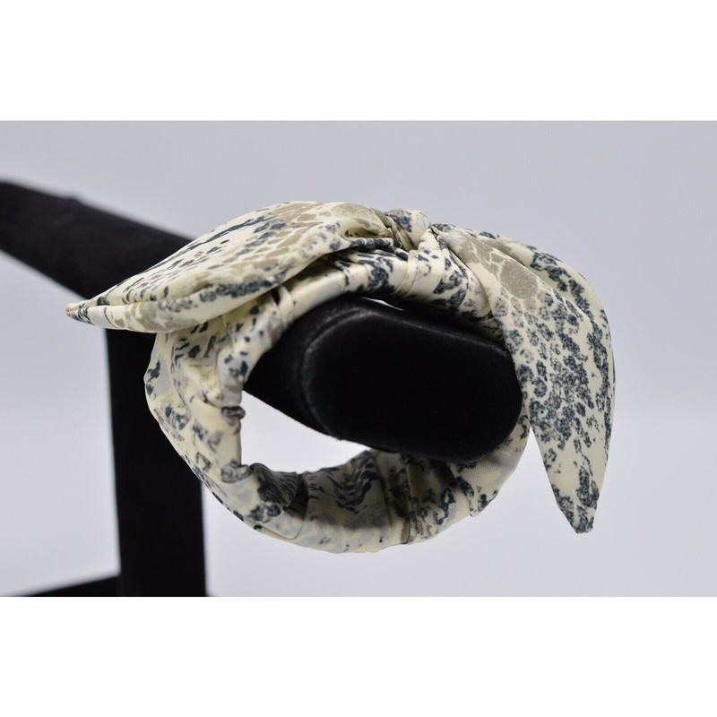 Statement Bangle Bracelet Snake Reptile Animal Fabric Wrapped Bow Tie Chic BinAD gallery