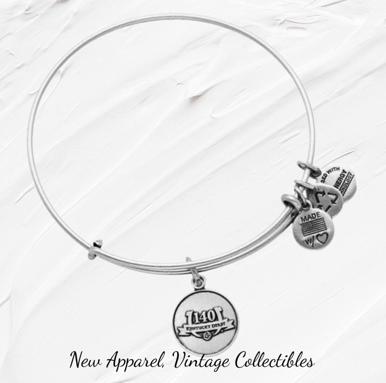 New ALEX & ANI Kentucky Derby 140th Anniversary Wire Bangle w/COA Charm Bracelet gallery