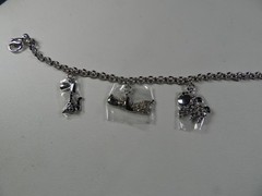 NWT Daniel Swarovski Crystal Gang of Dogs Charm Bracelet 946780