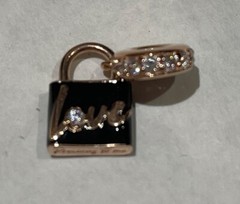 Authentic Pandora Rose Gold Love Padlock Dangle Charm 782508C01 New