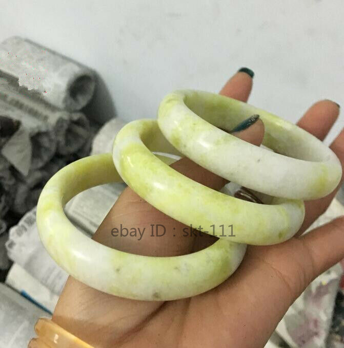 Natural jade bracelet Lady jewellery woman Fine jewelry hand-carved 56-64mm gallery