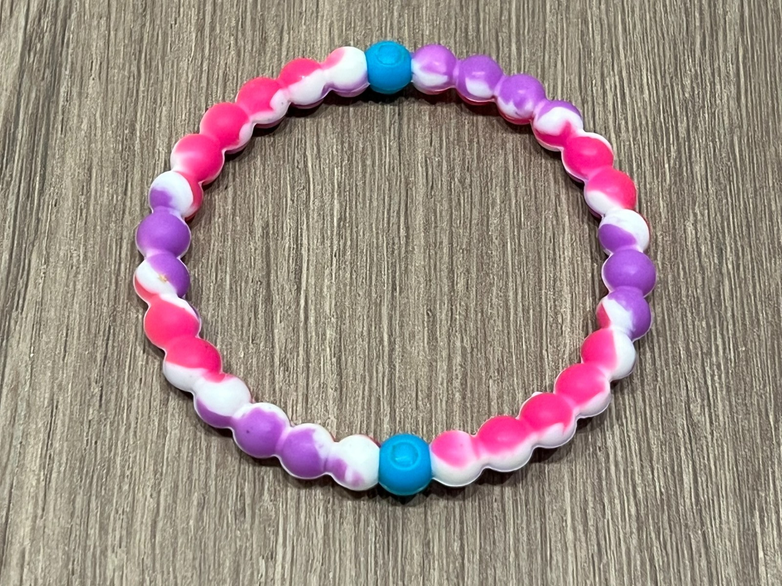 Lot of 5 XL LOKAI Bracelet Set Rubber Silicone Wristband X-Large Pink Black Surf gallery