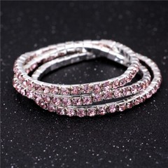 Unisex Silver Large Crystal Tennis Chain Anklet or Bracelet – In 3 Colours
