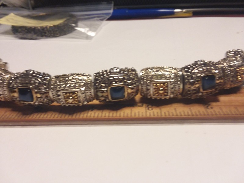 Approx 7.5" Balinese Style Bracelet W/Magnetic Closure 01-01-2026 gallery