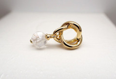 Authentic PANDORA #763462C04 Faceted Clear Eternity Circle Shine Charm – April
