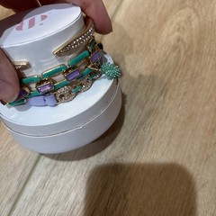 bomb Party Summer Stacks 2026 Emerald Eden Gold Plating Bracelets