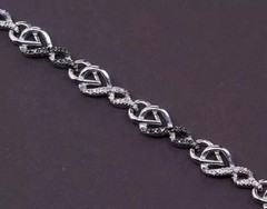 9 Ct Round Cut Simulated Diamond 14k White Gold Plated Stunning Tennis Bracelet