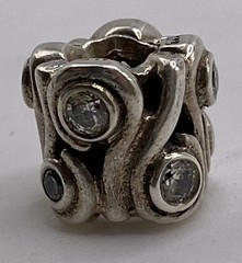 Pandora 925 SS ALE CZ Ocean Wave Charm 4.1g 790369CZ