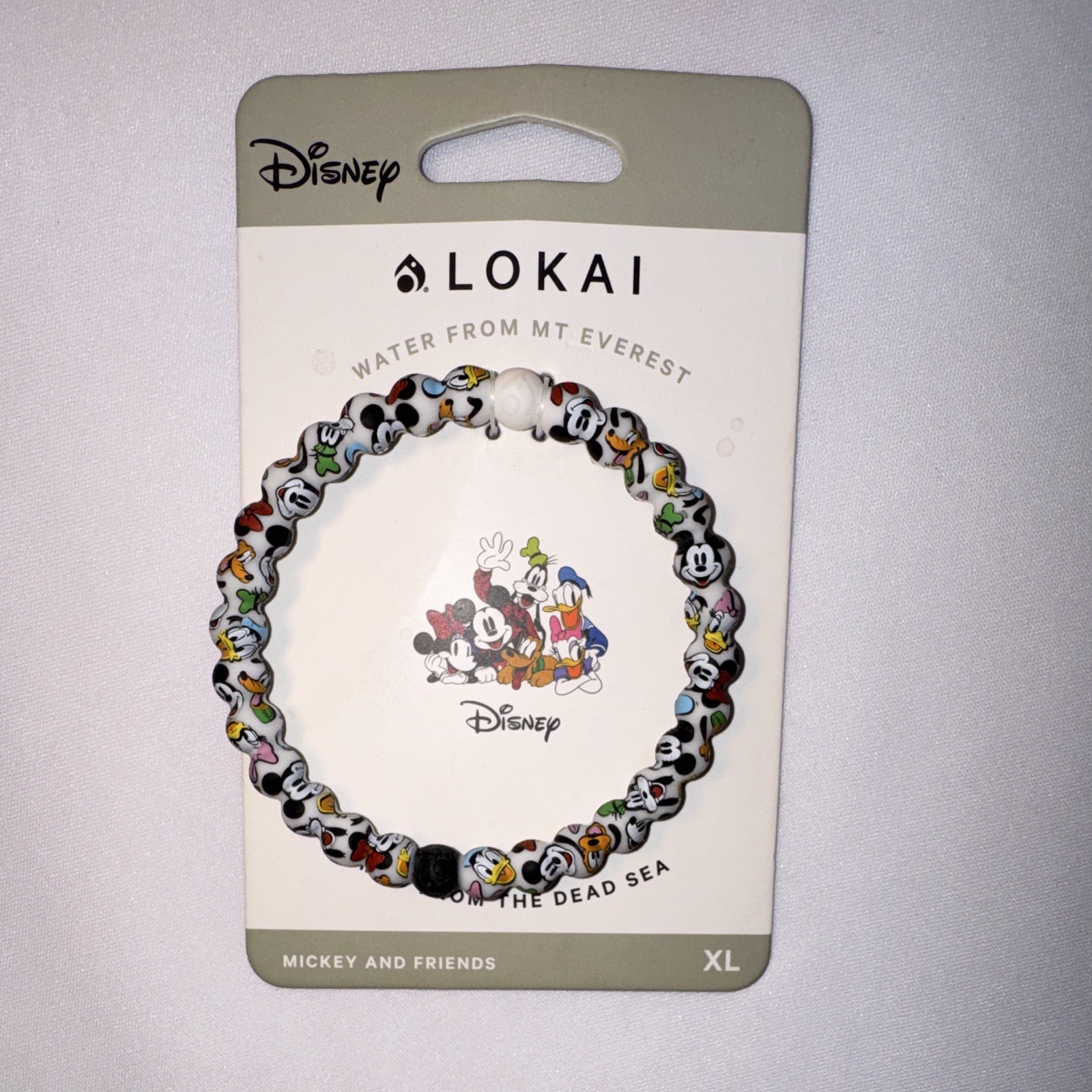 Lokai Disney Mickey & Friends Silicone Beaded Stretch Bracelet, XL, Multicolor gallery