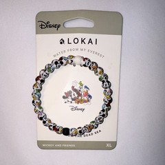 Lokai Disney Mickey & Friends Silicone Beaded Stretch Bracelet, XL, Multicolor