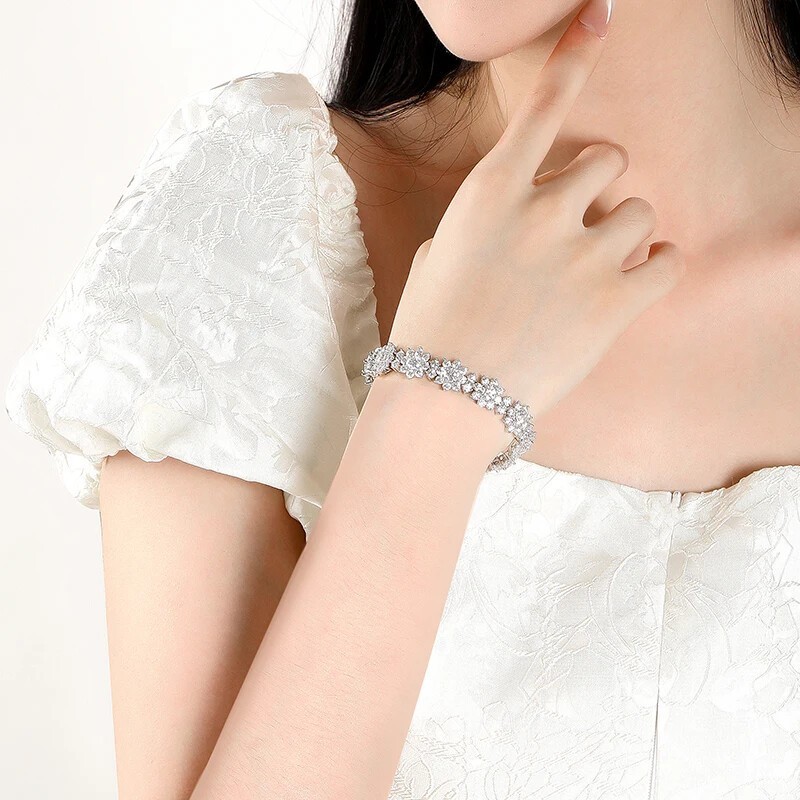 Tennis Bracelets for Women Wedding Jewelry 925 Silver gallery