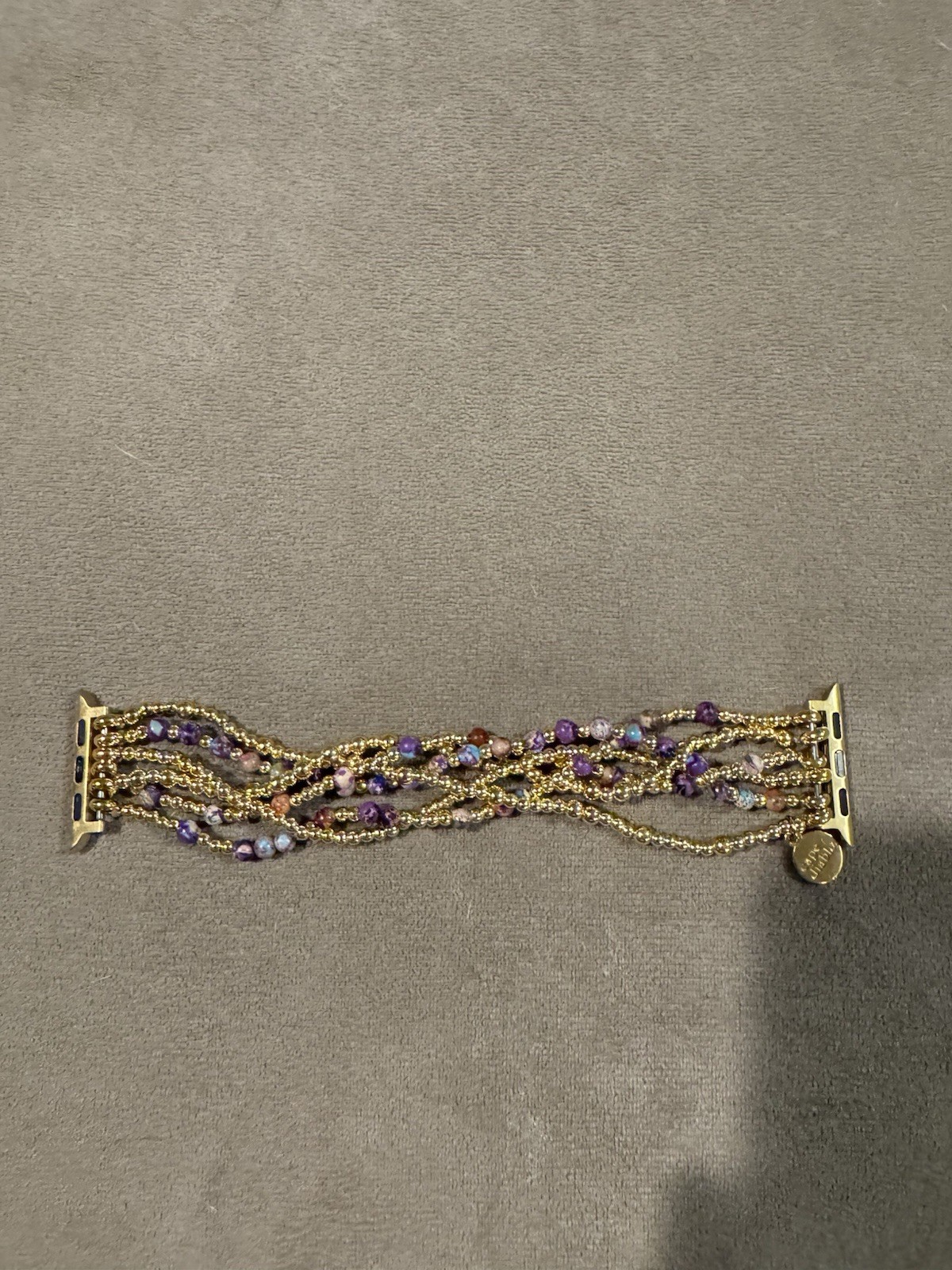 Cape Diablo Amethyst Crystal Quartz Bracelet Smart Watch Size L gallery