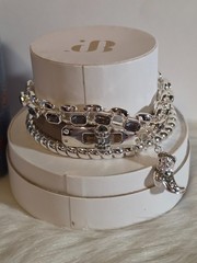 Bomb Party 2026 Spring Stacks “Rhinestone Rodeo” Cowboy Boot on Silver Plating
