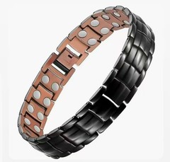 99% Pure Copper Magnetic Bracelet Arthritis Relief Adjustable w/ Tool & Box