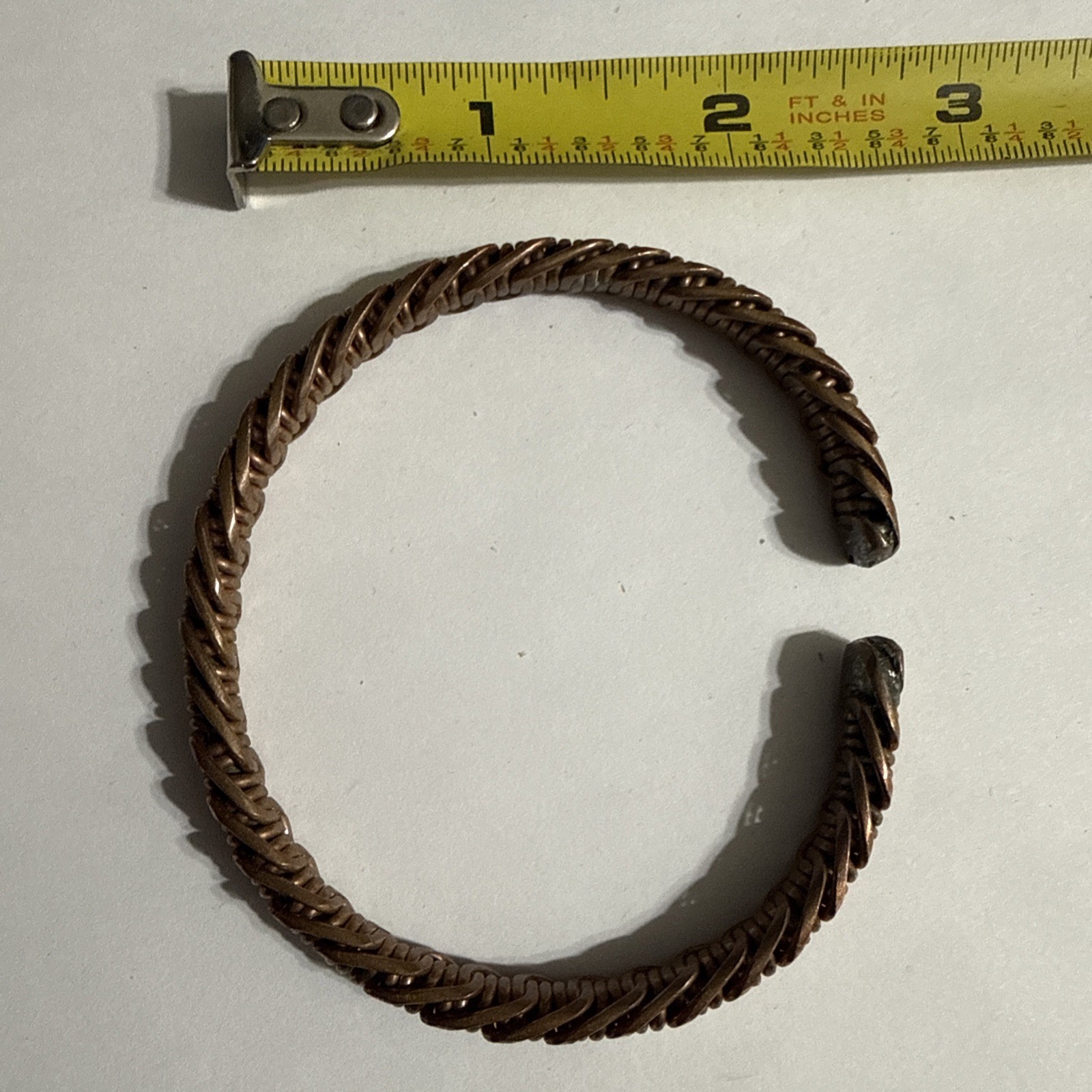 Twisted Design Copper Bracelet Unisex New Adjustable gallery