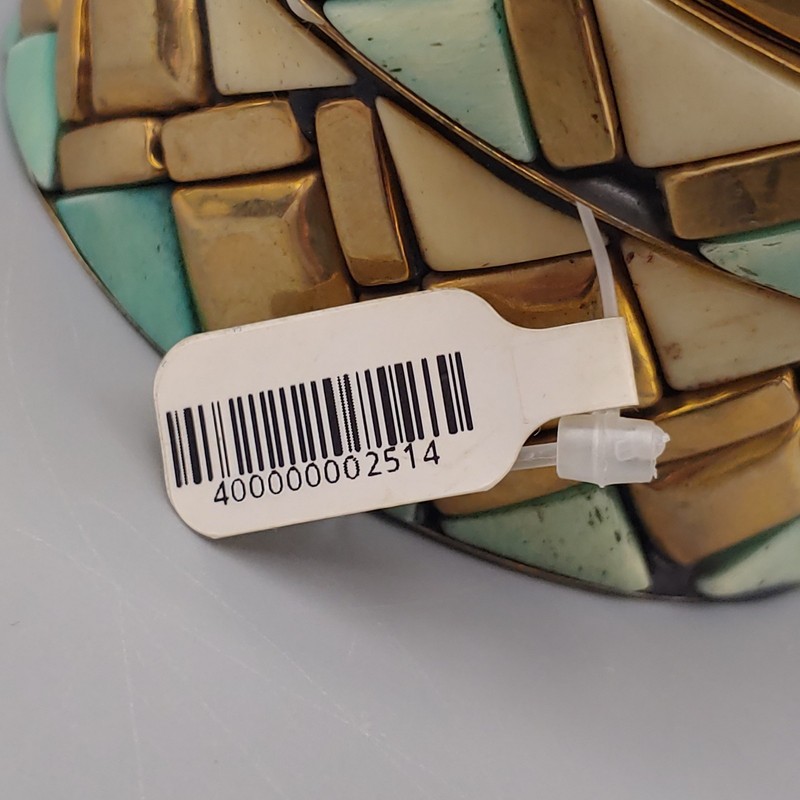 SAACHI Bangle Bracelet Stacked Ceramic Geometric Aztec BOHO NWT $35 MSRP gallery