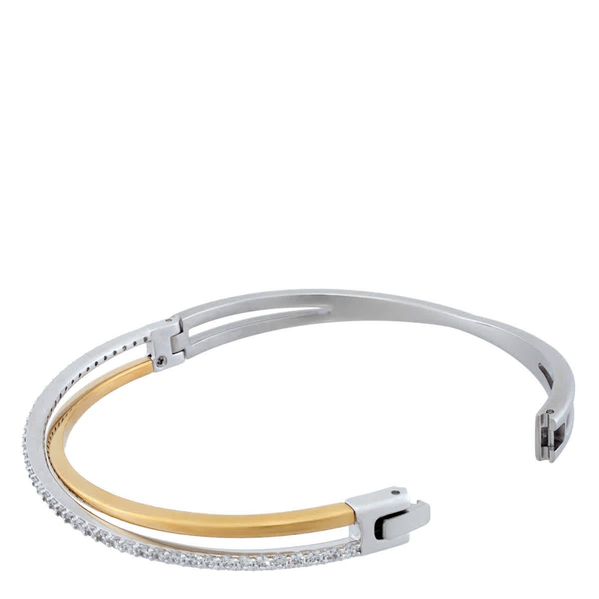 Swarovski Mixed Metal Hyperbola Bangle, Size S gallery