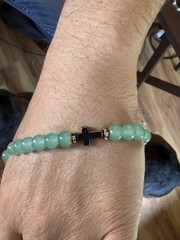 Cross And Bead Bracelet