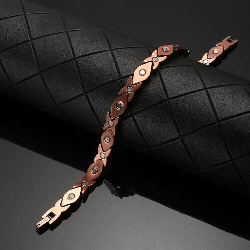Turquoise Pure Copper Magnetic Bracelet Women Balance Energy Joy Christmas Gift gallery
