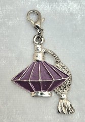 Perfume Bottle Purple Vintage Ganz Early 2000s Clip On Charms Retro