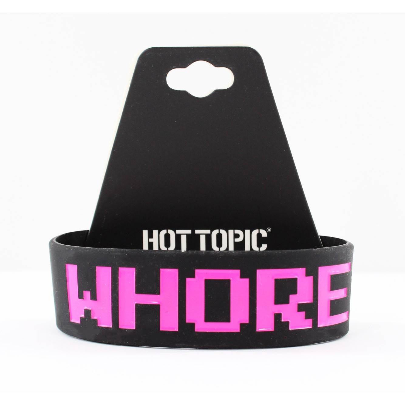 "Bass Whore" Silicone Bracelet from Hot Topic #B2104 gallery