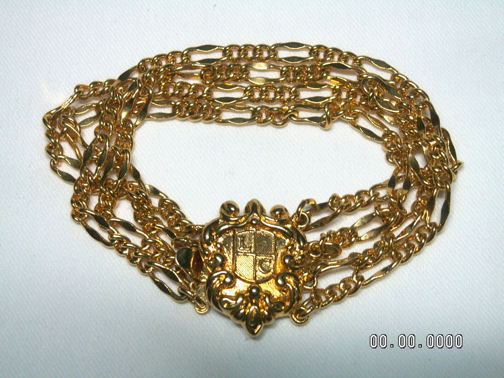 ...Liz Claiborne...Gold Tone Multi-Chains Bracelet...